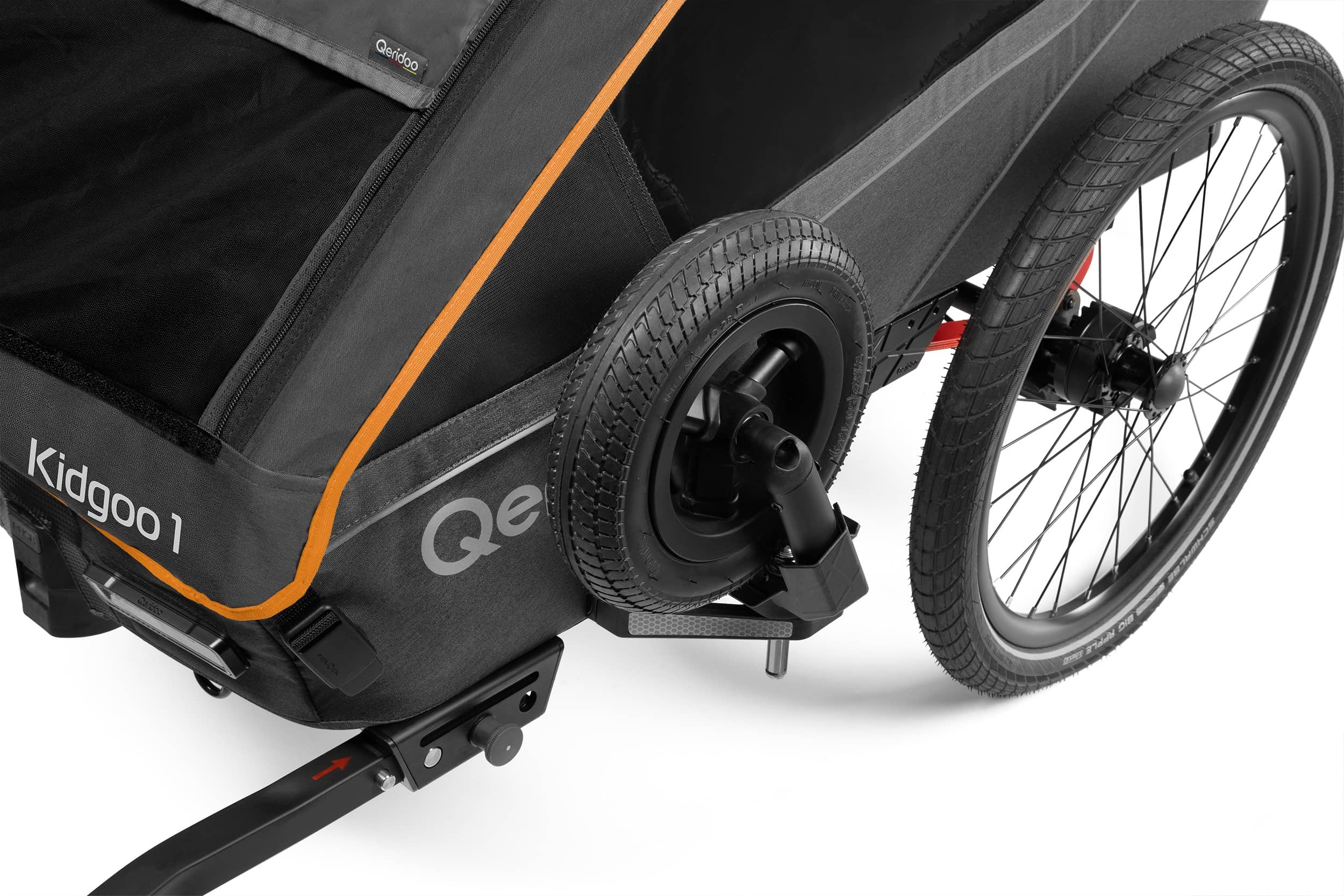 Radabweiser mit Buggyradhalter