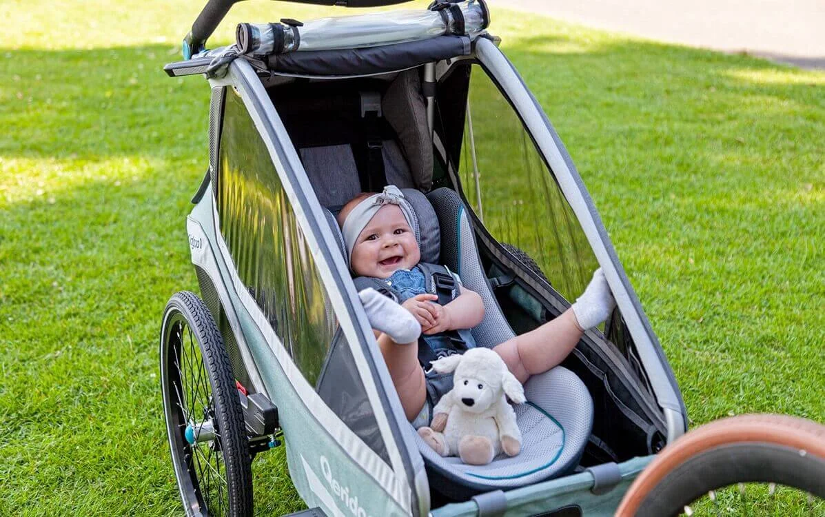 Belüftung im Qeridoo Kinderfahrradanhänger