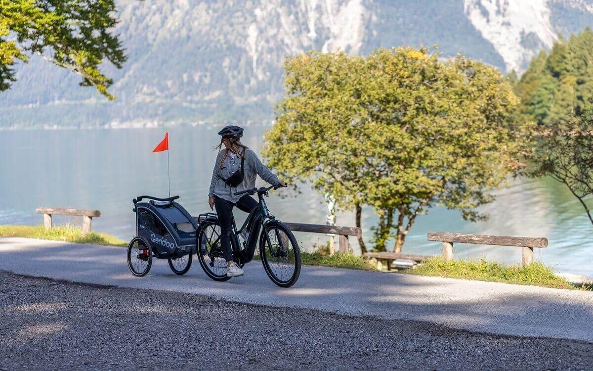 Fahrradanhänger am E-Bike befestigen